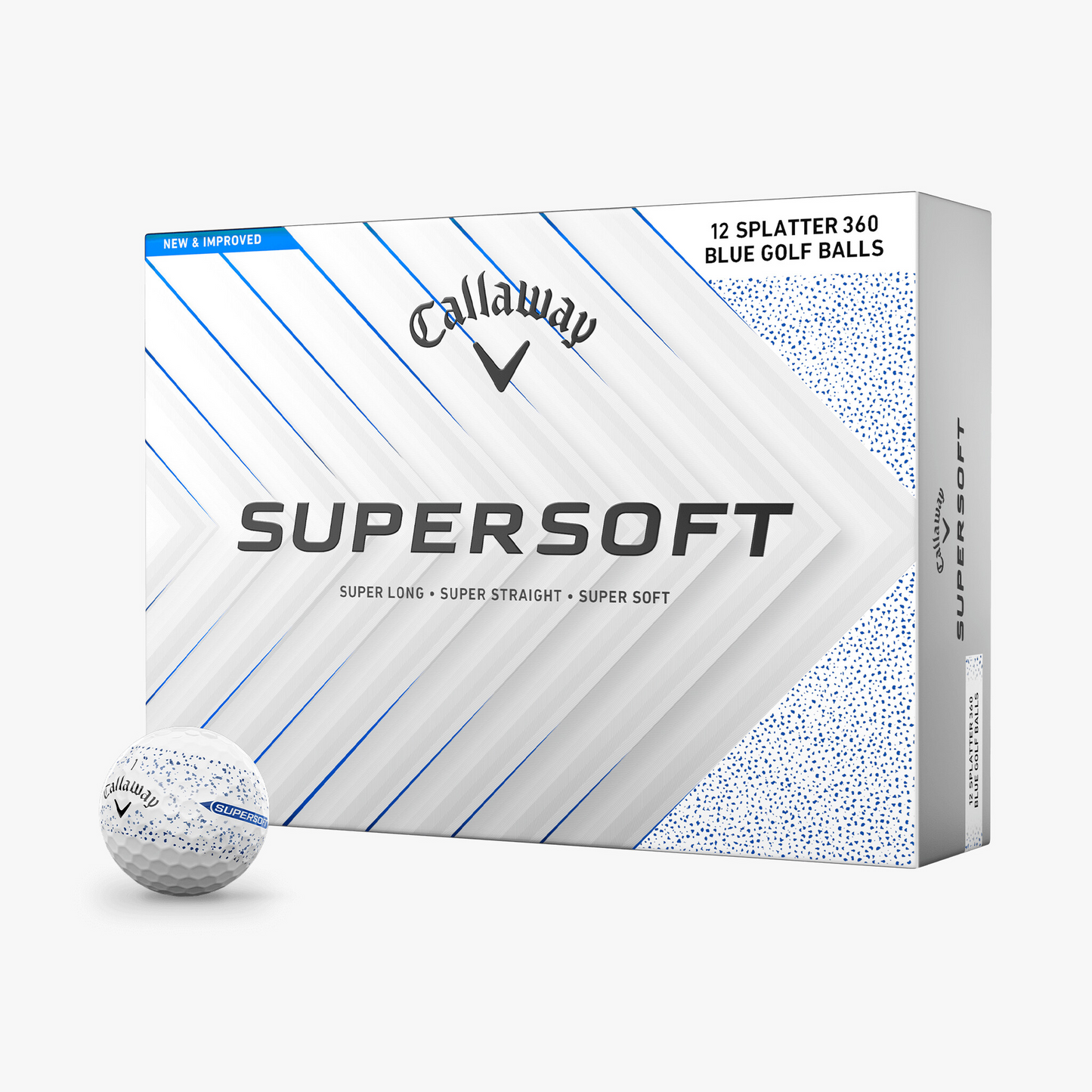 Callaway Super Soft Splatter 360 Blue - Dozen