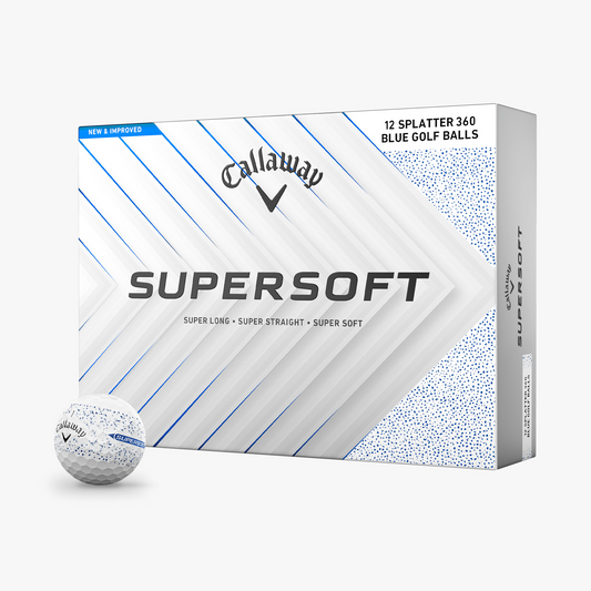 Callaway Super Soft Splatter 360 Blue - Dozen