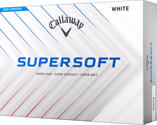 Callaway Super Soft 2025 White - Dozen
