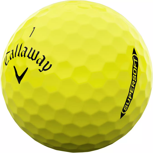 Callaway Super Soft 2025 Yellow - Dozen