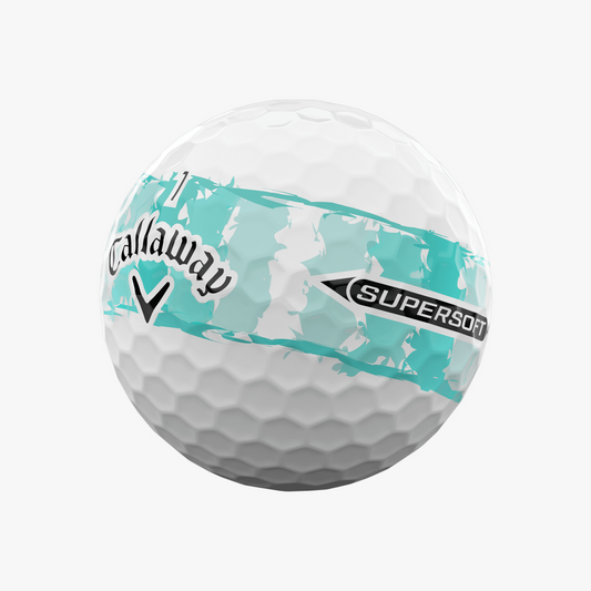 Callaway Super Soft Distressed Teal Stripe - Dozen