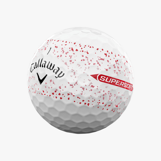 Callaway Super Soft Splatter 360 Red - Dozen