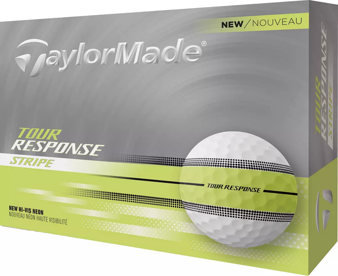 TaylorMade Tour Response Stripe 2025 Lime - Dozen