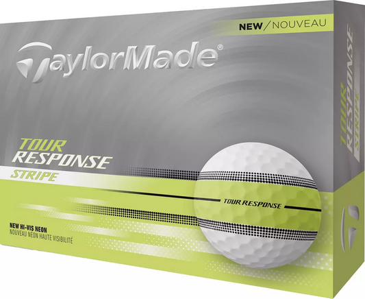 TaylorMade Tour Response Stripe 2025 Lime - Dozen
